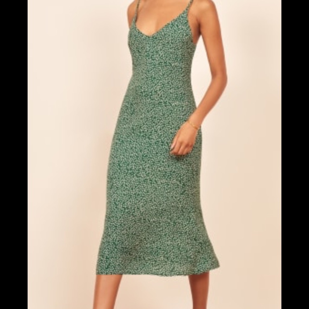 Reformation green dress *all info in listing*